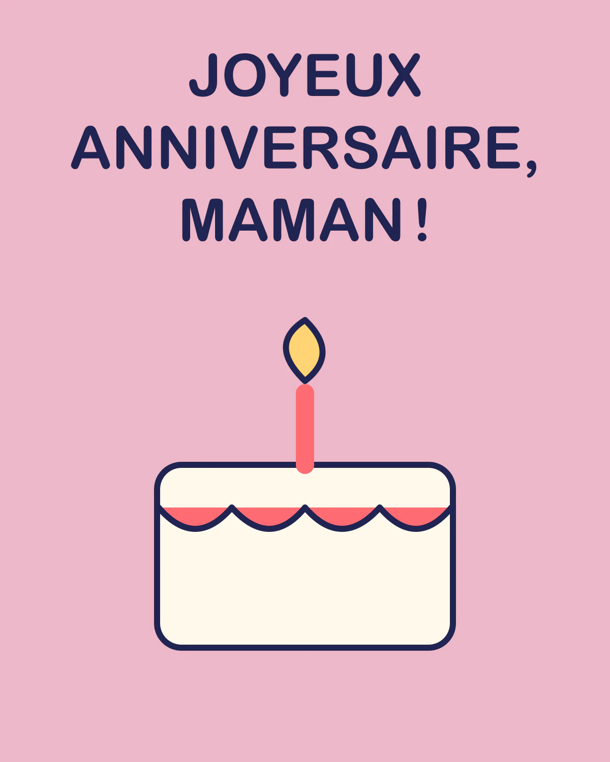 Joyeux anniversaire, maman !