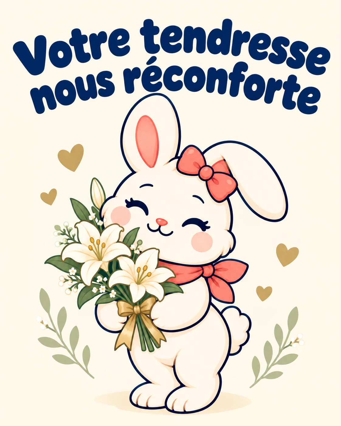Votre tendresse nous réconforte