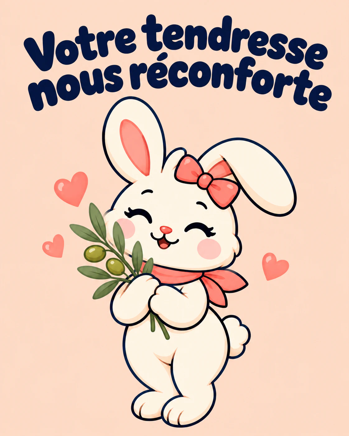 Votre tendresse nous réconforte