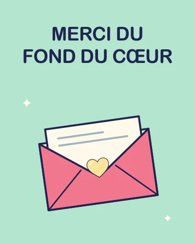 MERCI DU FOND DU CŒUR