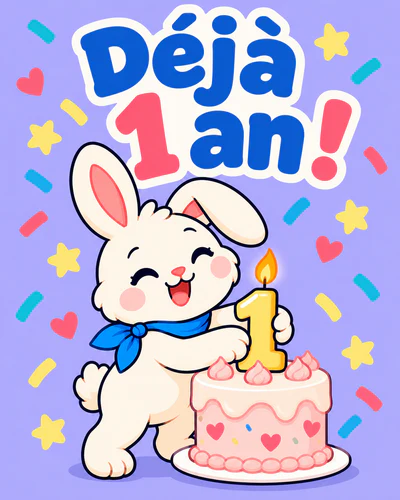 Déjà 1 an !