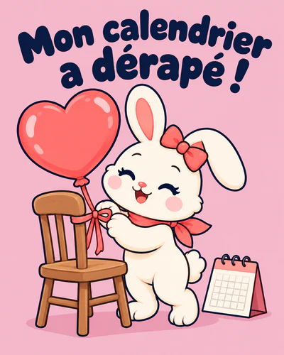 Mon calendrier a dérapé !