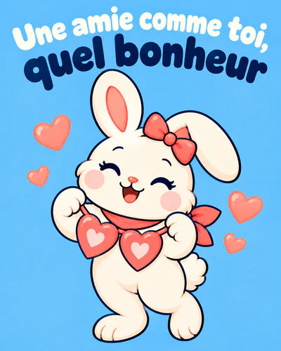 Une amie comme toi, quel bonheur