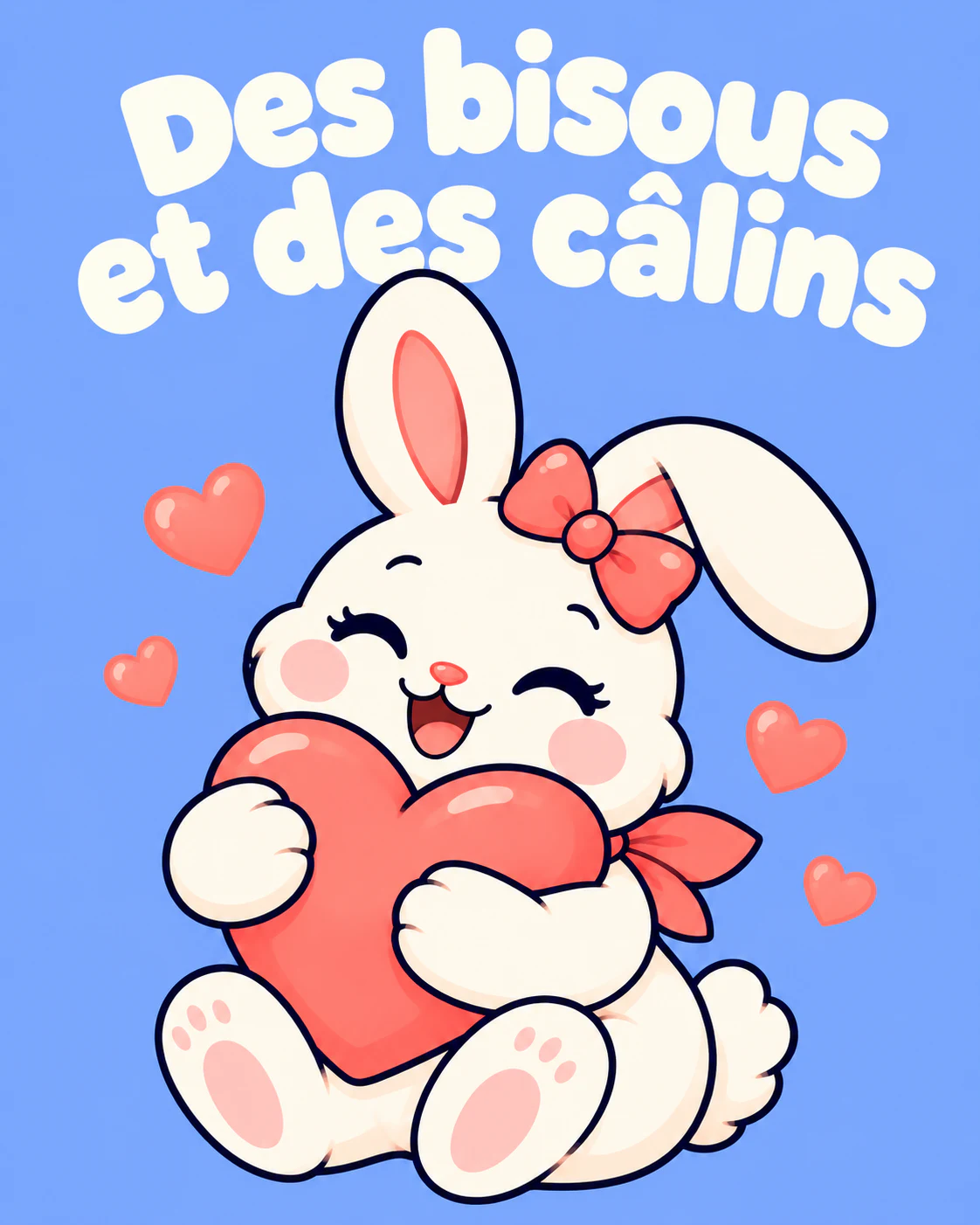 Des bisous et des câlins