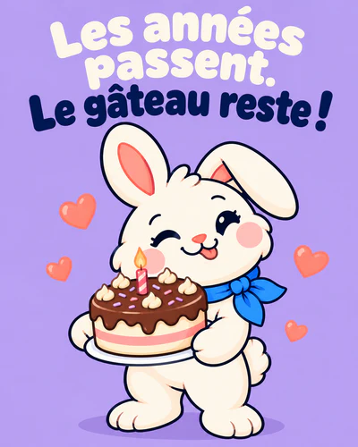 Les années passent. Le gâteau reste !