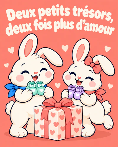 Deux petits trésors, deux fois plus d’amour
