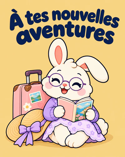 À tes nouvelles aventures