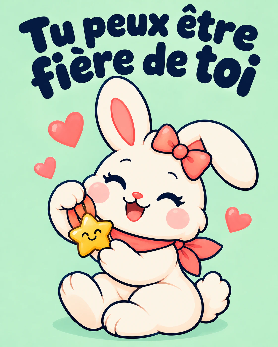 Tu peux être fière de toi