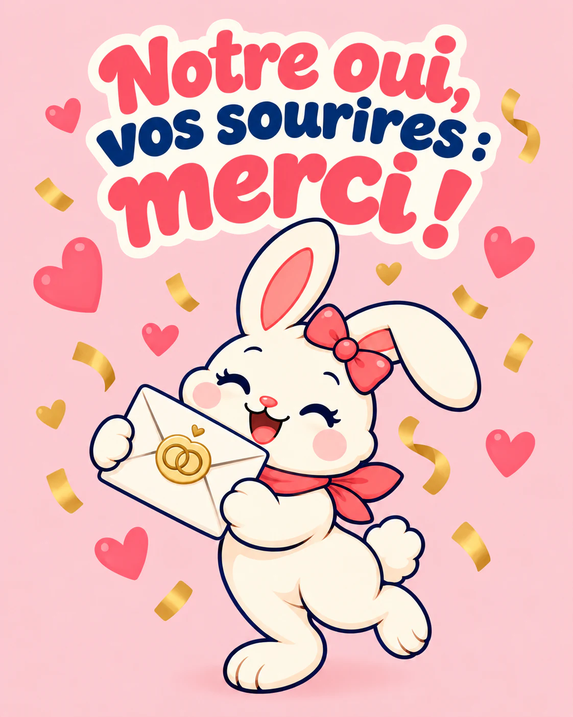 Notre oui, vos sourires : merci !