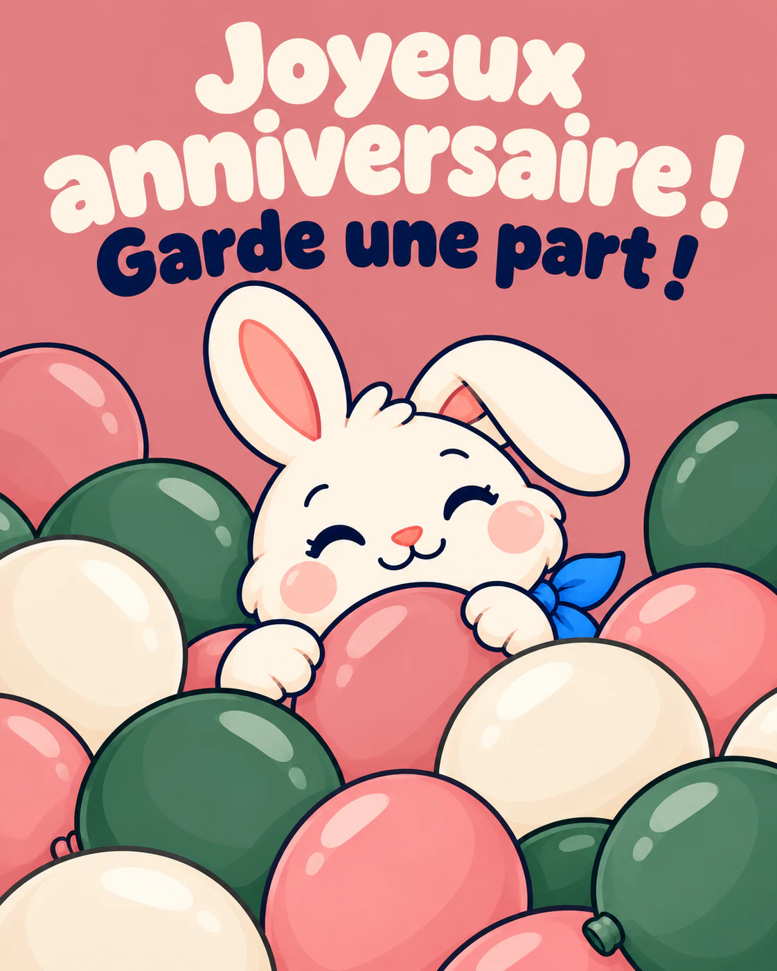 Joyeux anniversaire ! Garde une part !