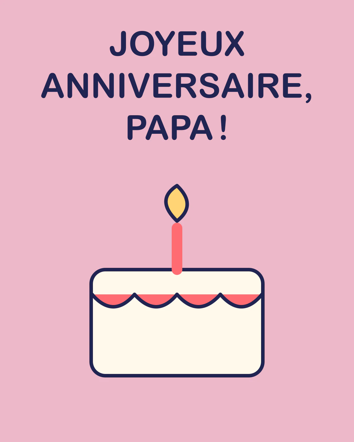 Joyeux anniversaire, papa !