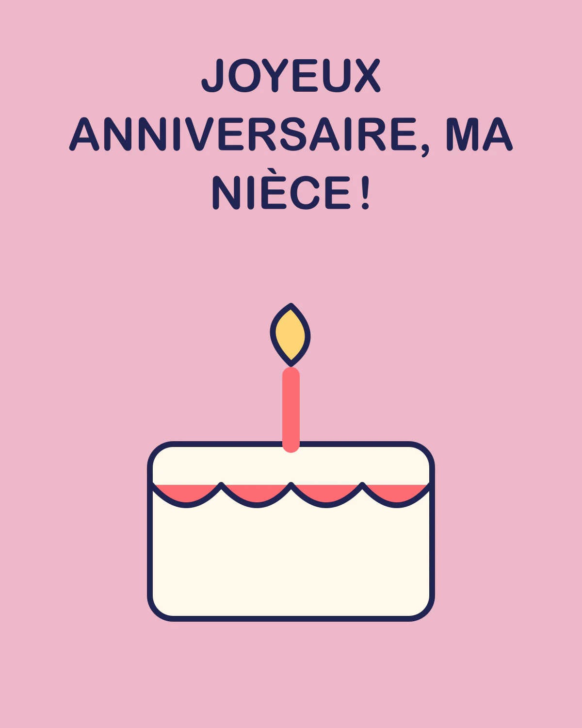 Joyeux anniversaire, ma nièce !