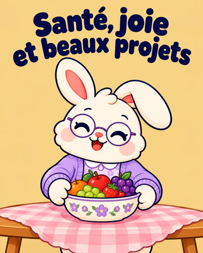 Santé, joie et beaux projets