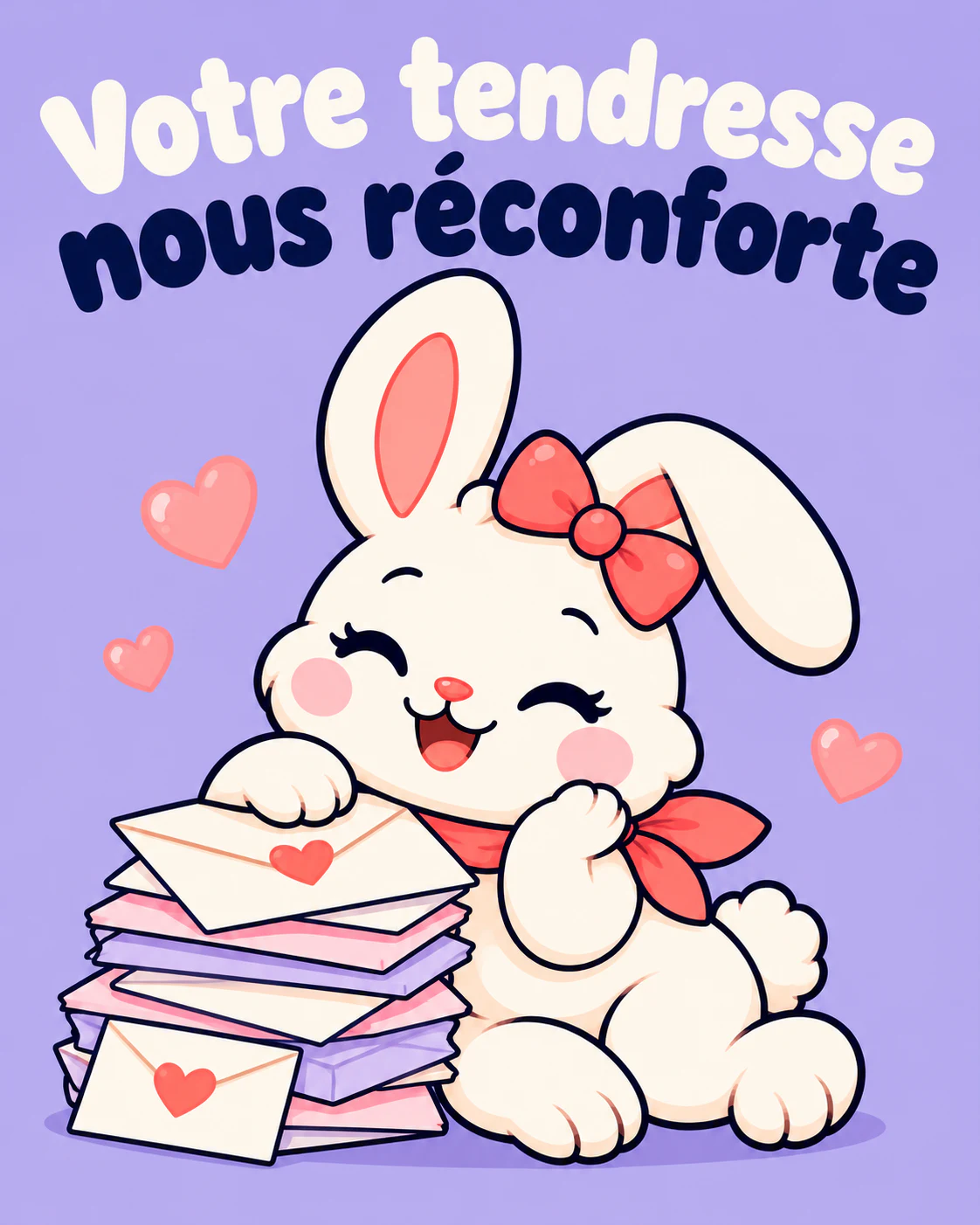 Votre tendresse nous réconforte