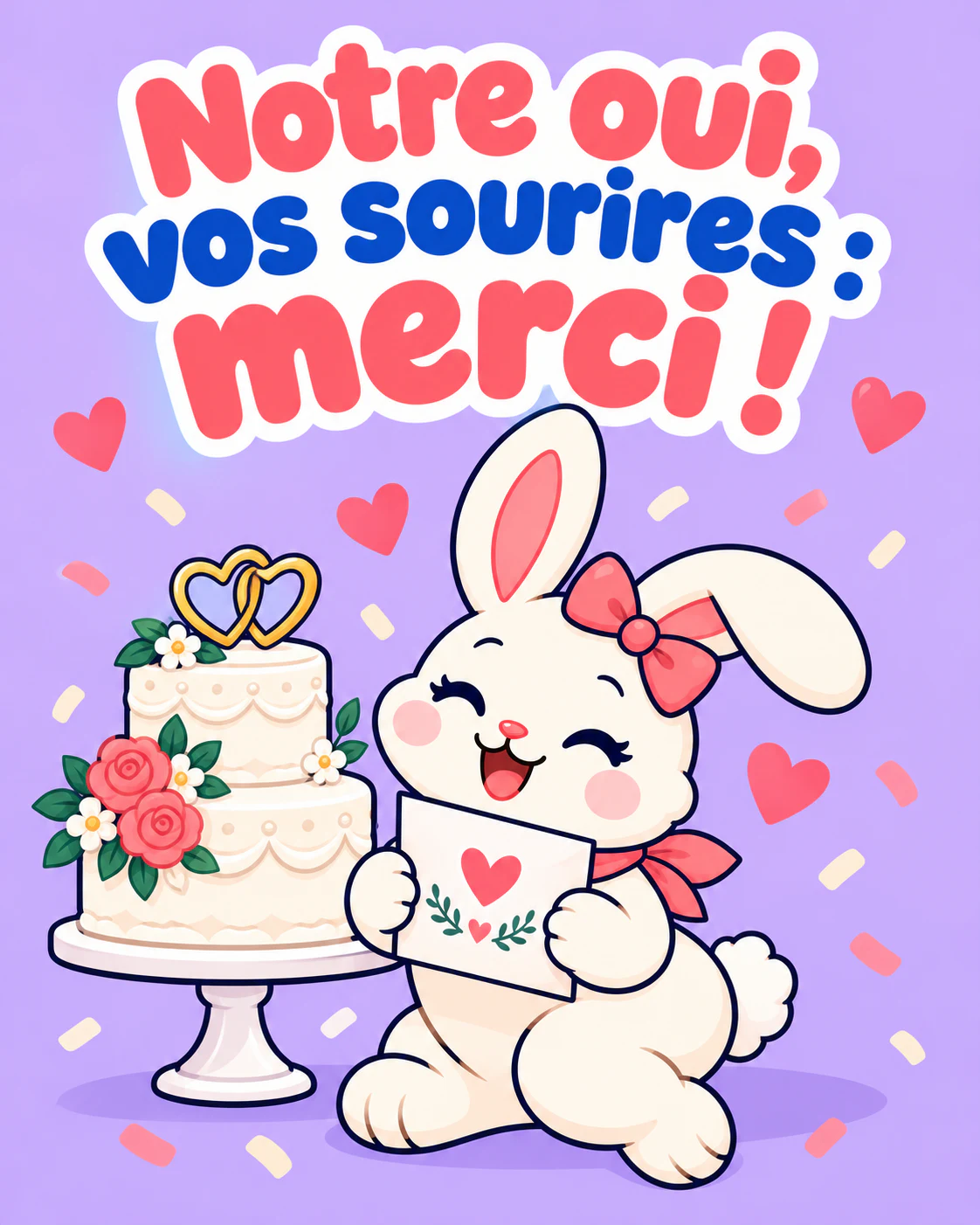 Notre oui, vos sourires : merci !