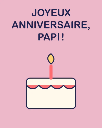 Joyeux anniversaire, papi !