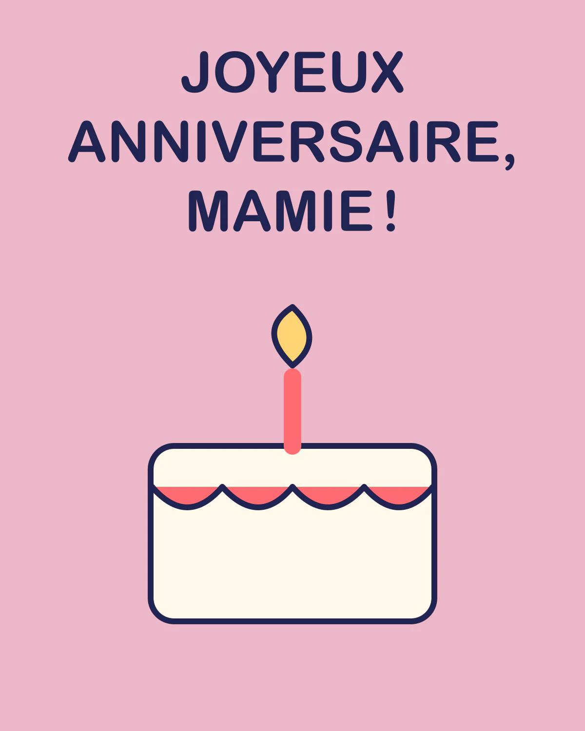 Joyeux anniversaire, mamie !