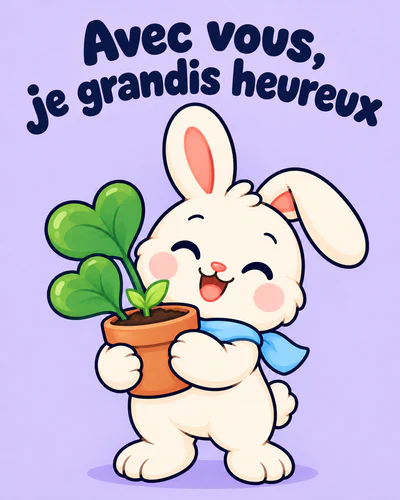 Avec vous, je grandis heureux
