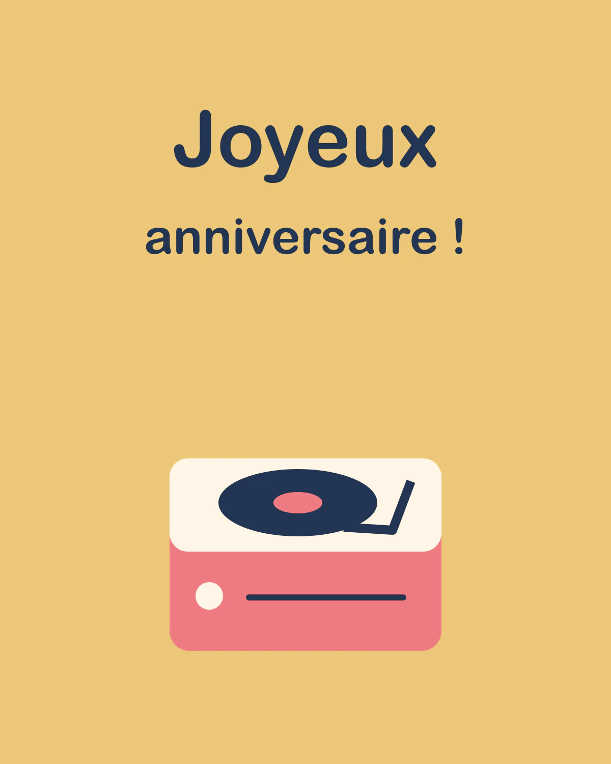 Joyeux anniversaire !