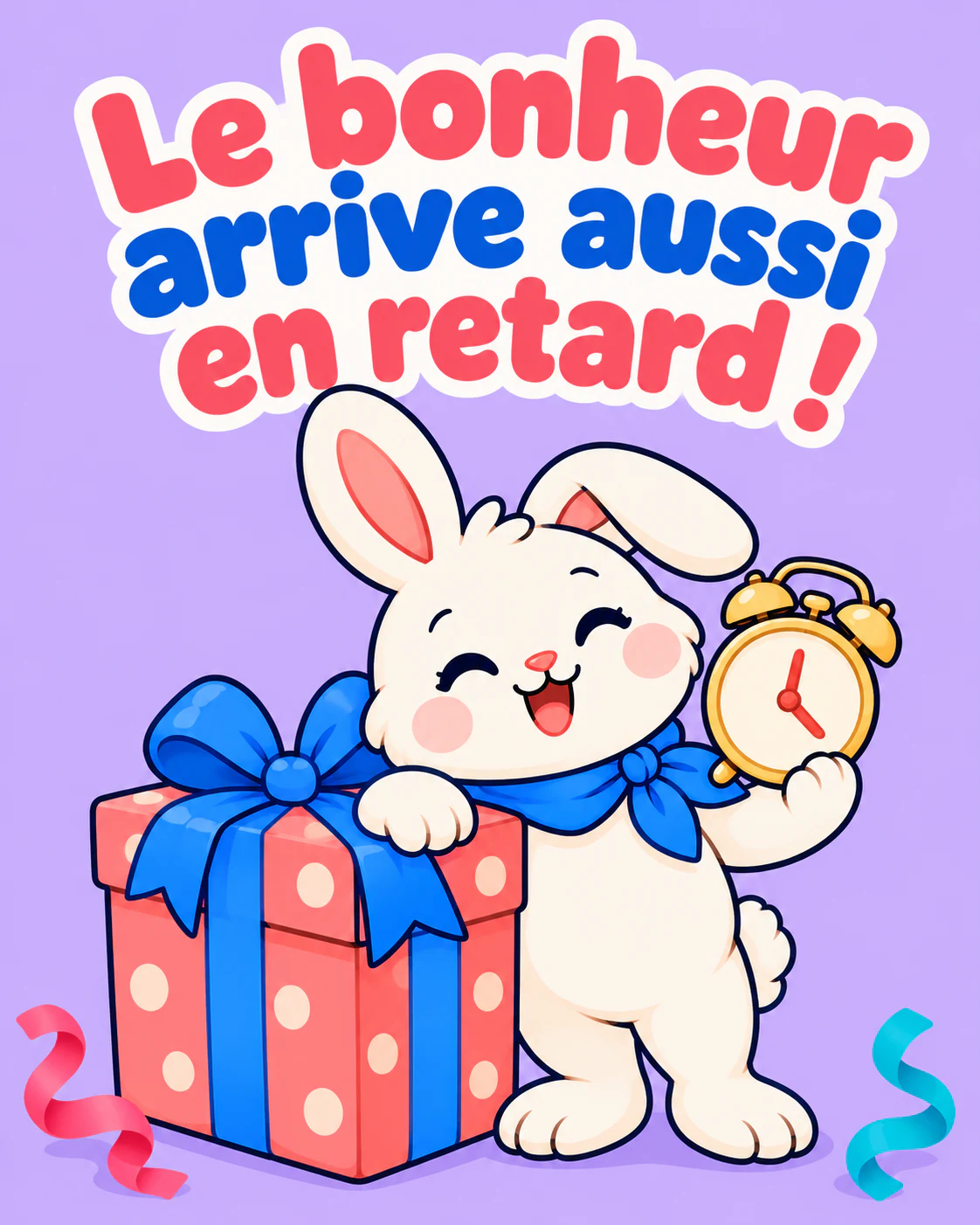 Le bonheur arrive aussi en retard !