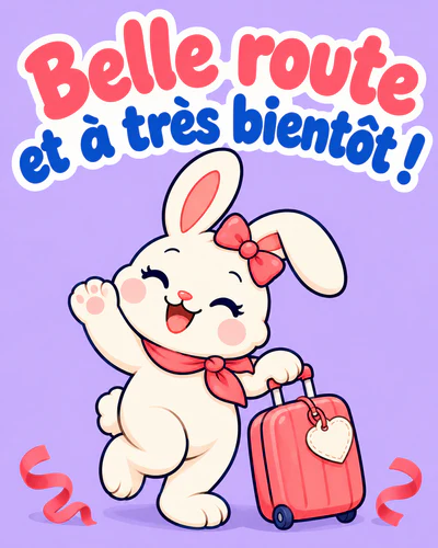 Belle route et à très bientôt !