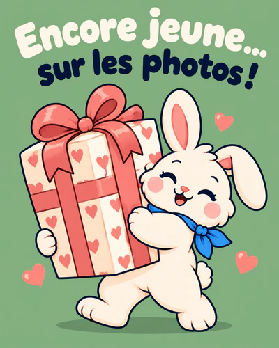 Encore jeune… sur les photos !