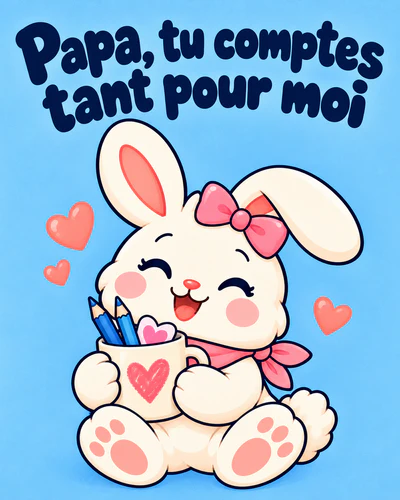 Papa, tu comptes tant pour moi
