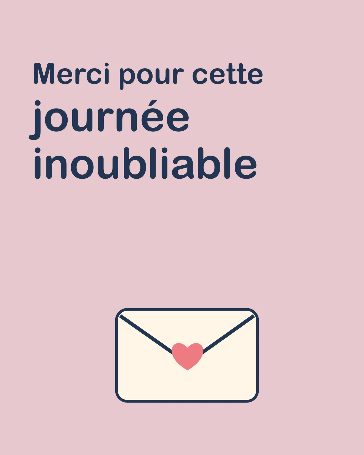 Merci pour cette journée inoubliable