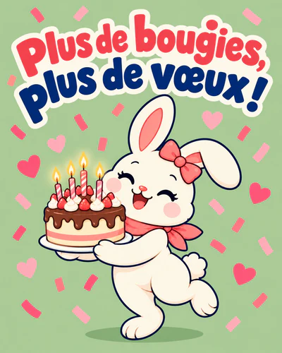 Plus de bougies, plus de vœux !