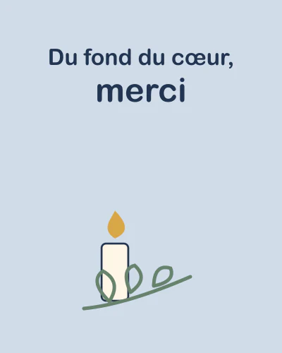 Du fond du cœur, merci