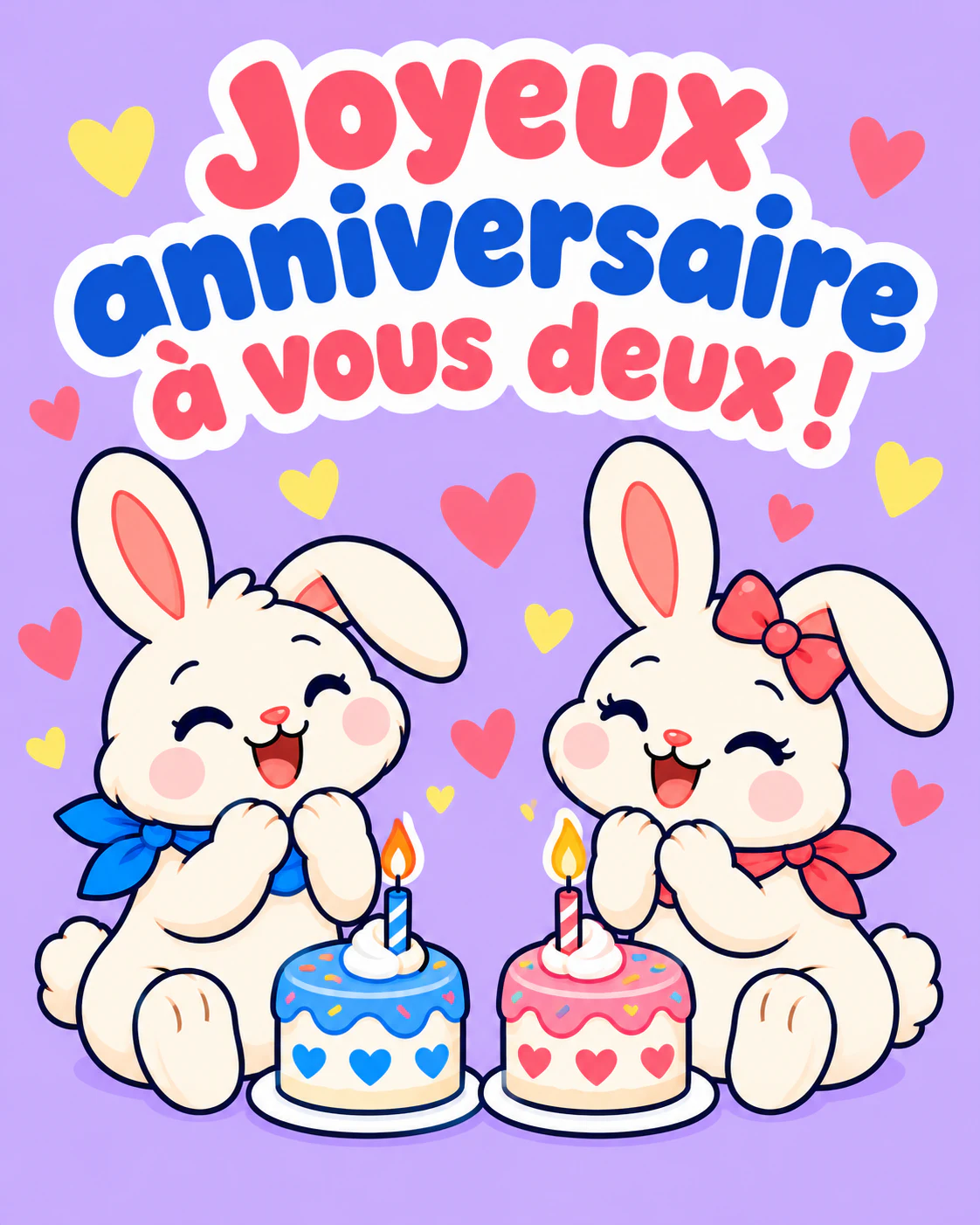 Joyeux anniversaire à vous deux !