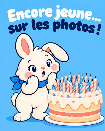 Encore jeune… sur les photos !