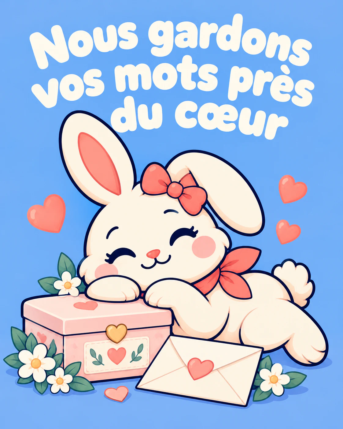 Nous gardons vos mots près du cœur
