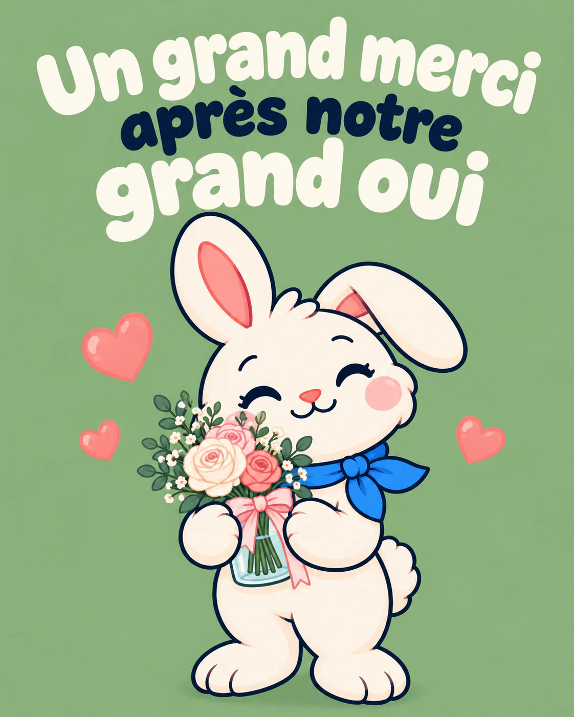 Un grand merci après notre grand oui