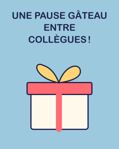 Une pause gâteau entre collègues !