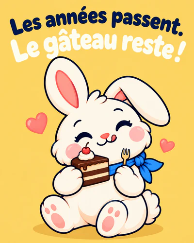 Les années passent. Le gâteau reste !
