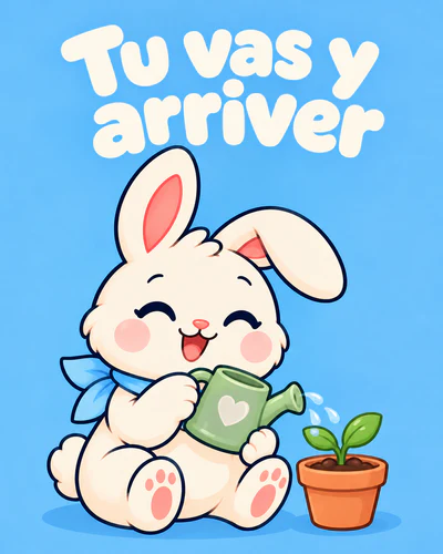 Tu vas y arriver