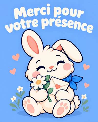 Merci pour votre présence