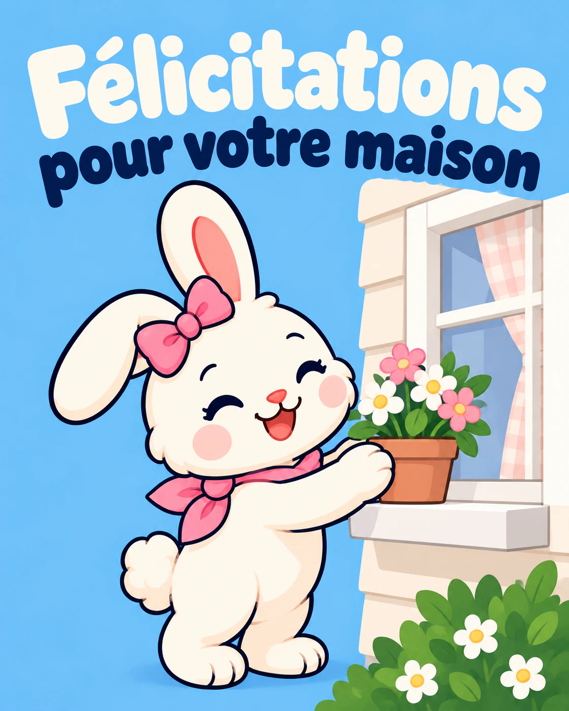 Félicitations pour votre maison