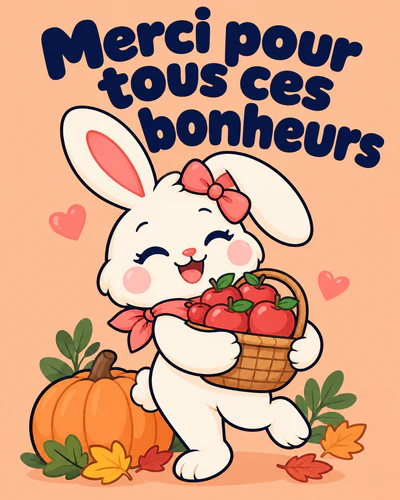 Merci pour tous ces bonheurs