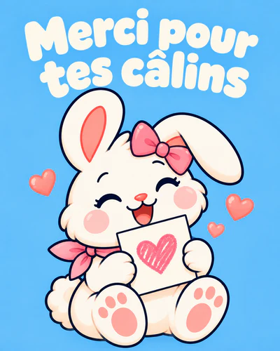 Merci pour tes câlins