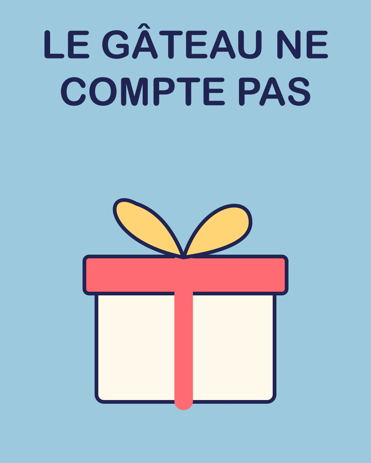 Le gâteau ne compte pas