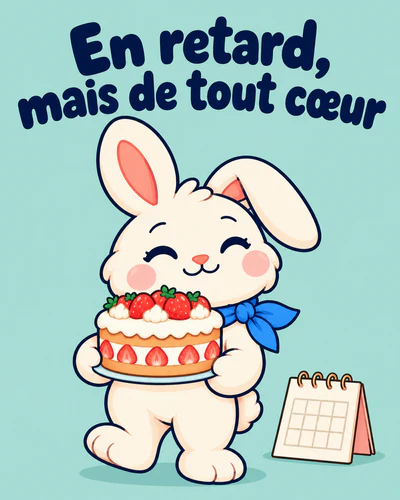 En retard, mais de tout cœur