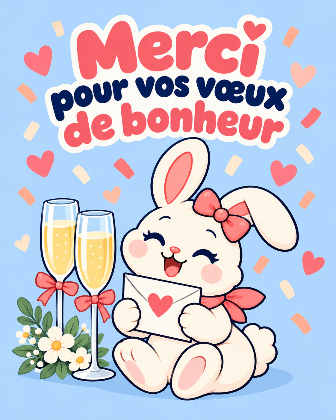Merci pour vos vœux de bonheur