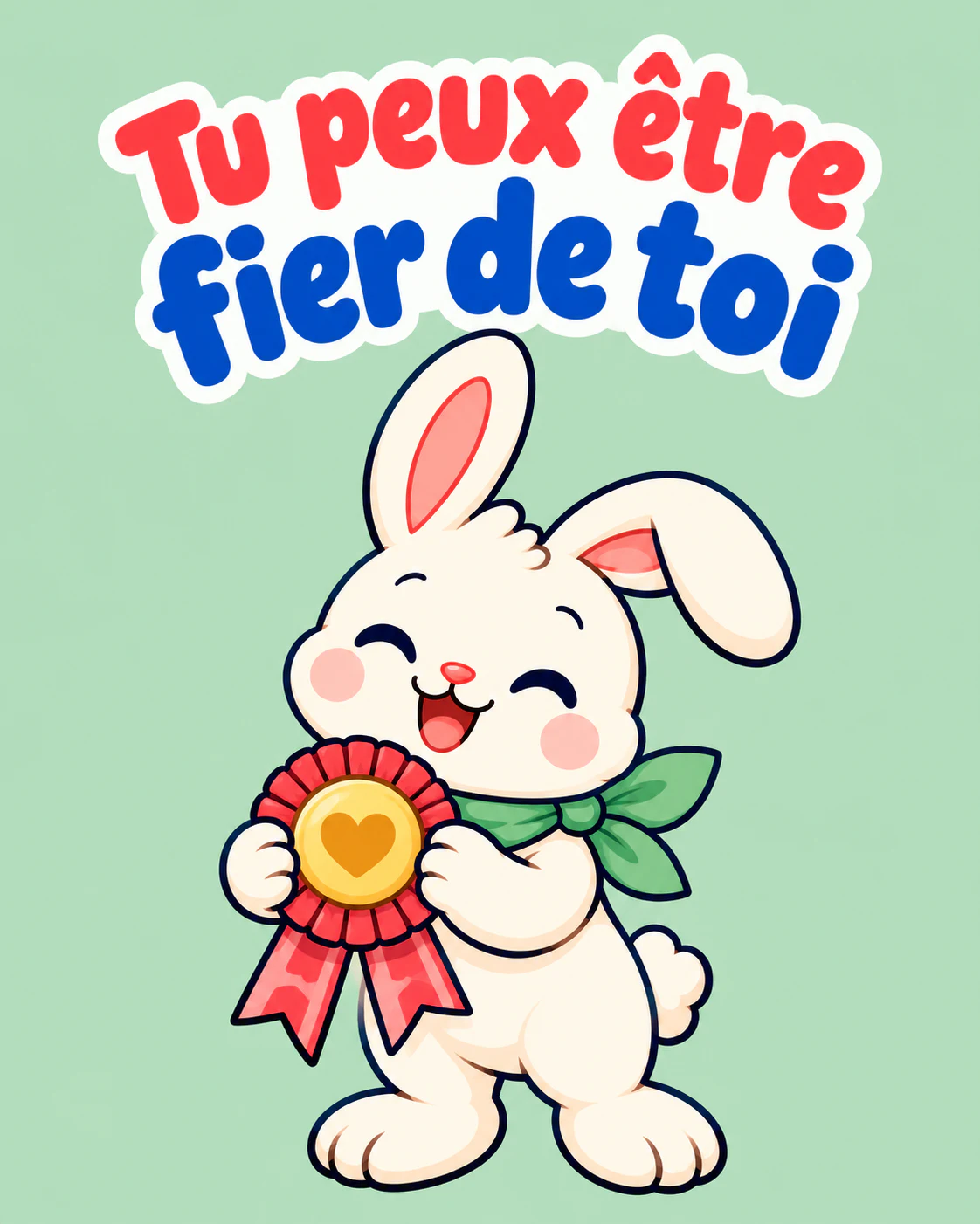 Tu peux être fier de toi