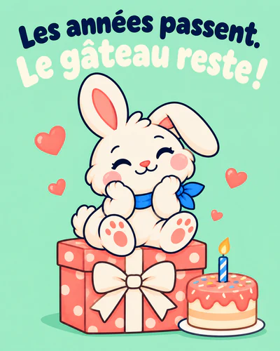Les années passent. Le gâteau reste !