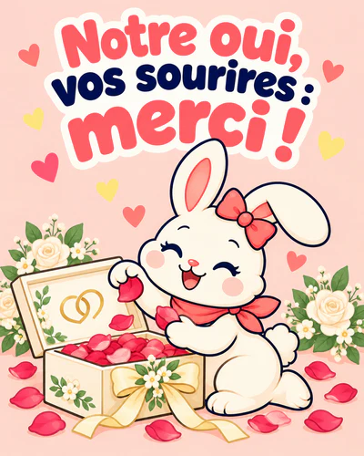 Notre oui, vos sourires : merci !