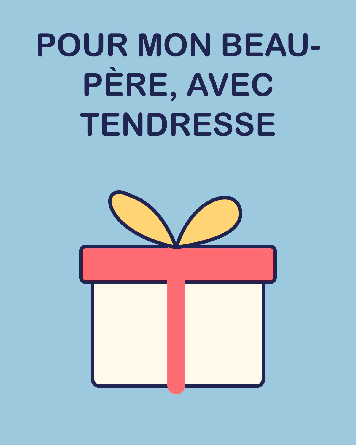 Pour mon beau-père, avec tendresse