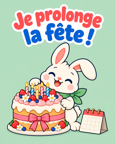 Je prolonge la fête !
