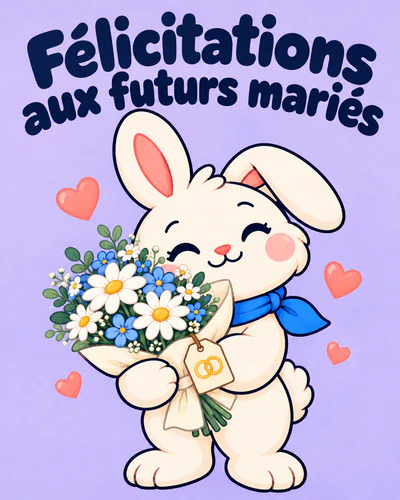 Félicitations aux futurs mariés